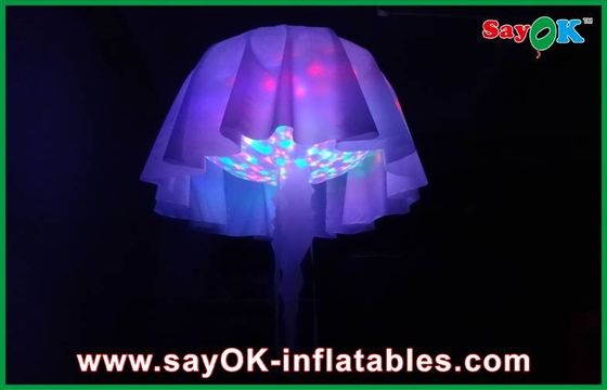 Nylon Cloth  Inflatable Led Lighting Jellyfish Decoration , Lighting Decoration