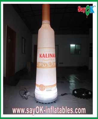 190T Nylon Cloth Inflatable Bottle Wine Height 2M With Led Lights
