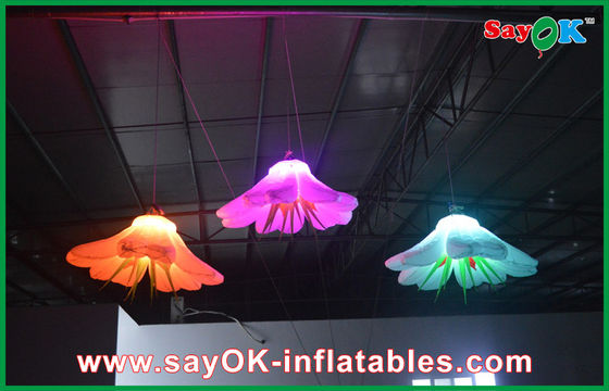 Big Lighting Inflatable Flower Beautiful Rental For Ceiling Decoration