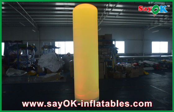 Customized Pink Inflatable Lighting Decoration 4m Lamp Poles For Event