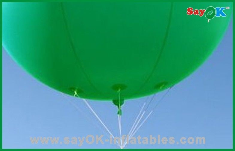 Holiday Inflatable Balloon Vivid Green Color Inflatable Helium Balloon