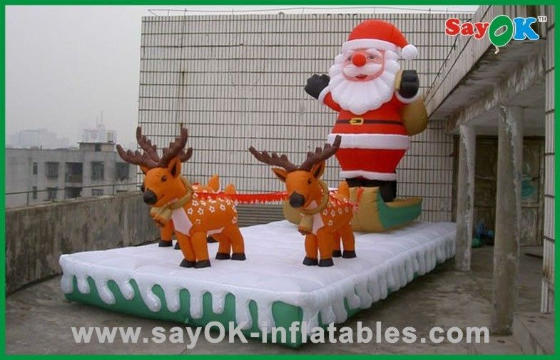 Christmas Inflatable Holiday Decorations Inflatable Santa And Reindeer