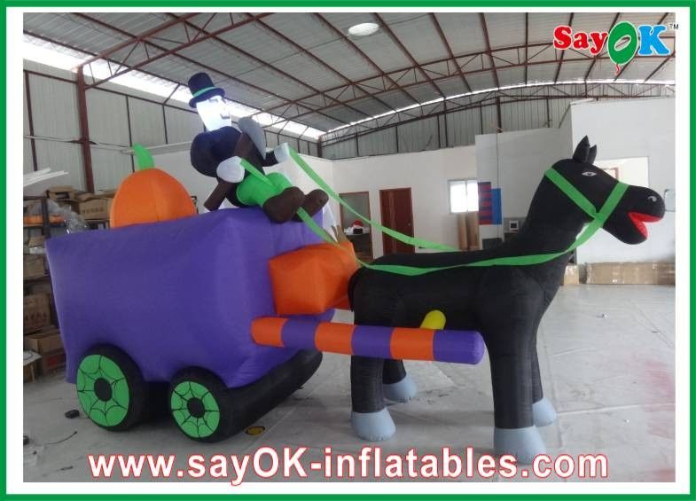 Oxford Cloth  Inflatable Halloween Decorations , Party Inflatable Carriage