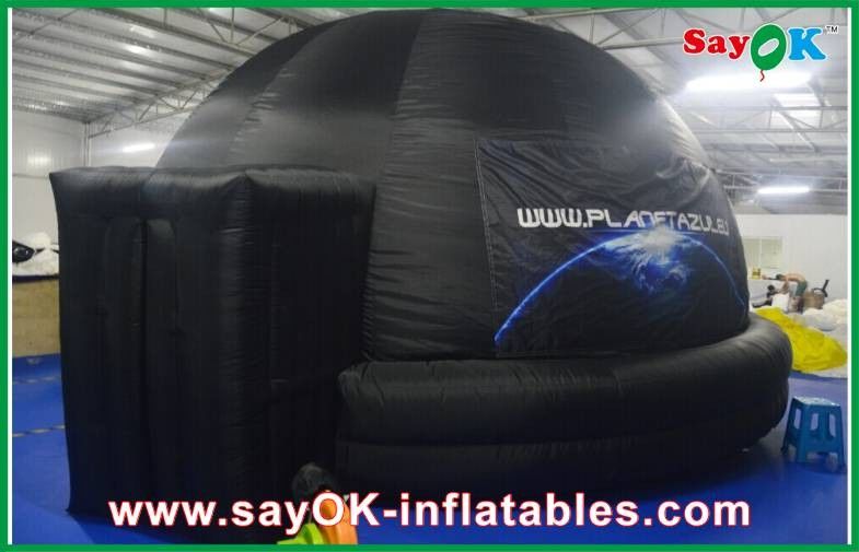 Fire-proof Inflatable Projection Planetarium Dome Black With Projection Cloth