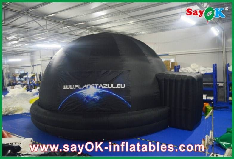 Fire-proof Inflatable Projection Planetarium Dome Black With Projection Cloth