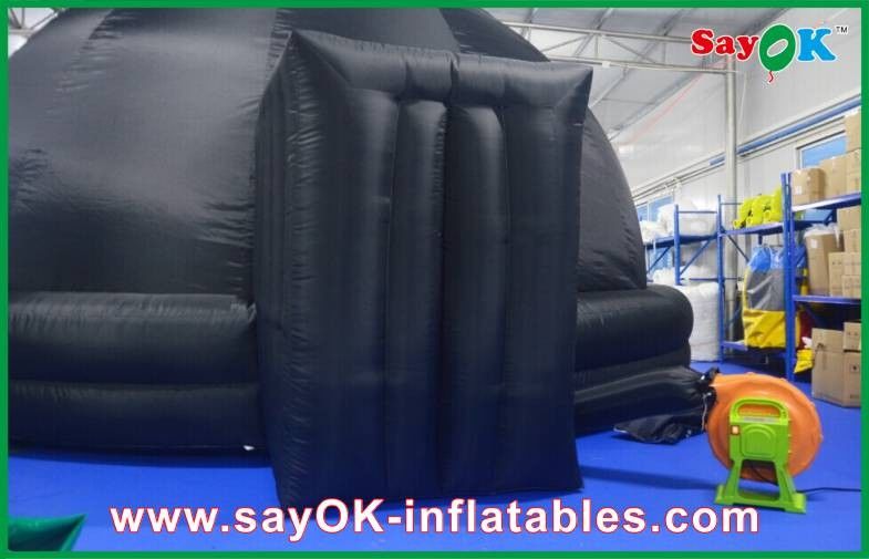 Fire-proof Inflatable Projection Planetarium Dome Black With Projection Cloth