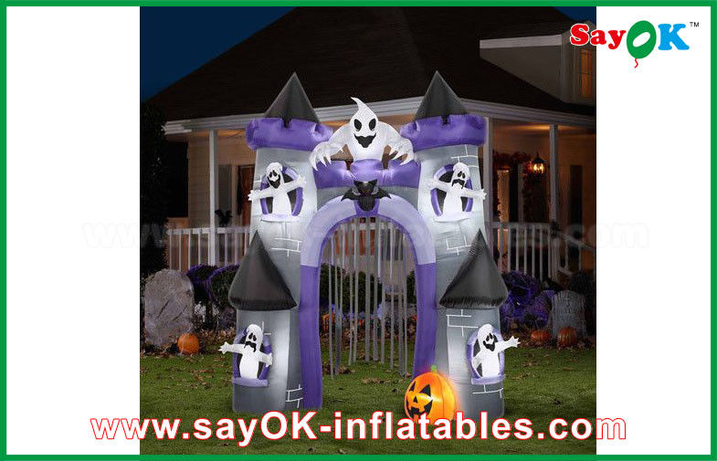 Double Stitch Inflatable Halloween Decorations / Castle Holiday Decoration