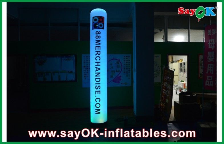 Advertising LED Inflatable Lighting Decoration Column Inflatable Pillar With Logo Printing