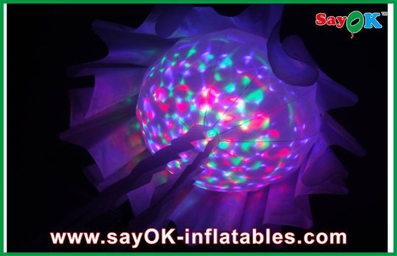 Nylon Cloth  Inflatable Led Lighting Jellyfish Decoration , Lighting Decoration
