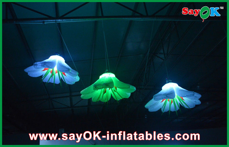 Big Lighting Inflatable Flower Beautiful Rental For Ceiling Decoration