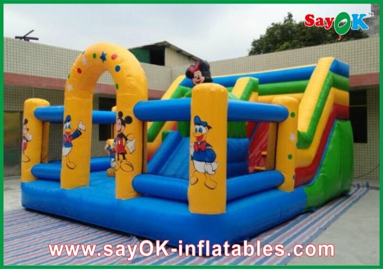 Commercial Grade Bounce Houses Mickey Mouse Castle Bounce House Inflatable For Family Entertainment