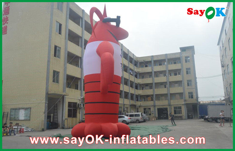 Inflatable Cartoon Lobster Inflatable Character , Customized Moving Inflatable Mascot
