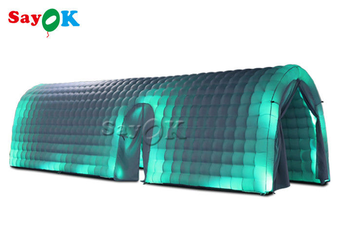 Custom Inflatable Tent Oxford Cloth White Party Inflatable Tunnel Tent With Led