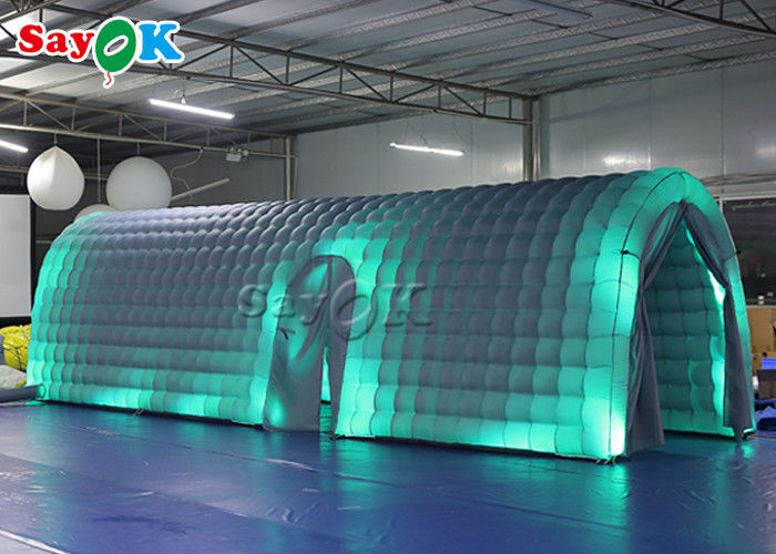Custom Inflatable Tent Oxford Cloth White Party Inflatable Tunnel Tent With Led