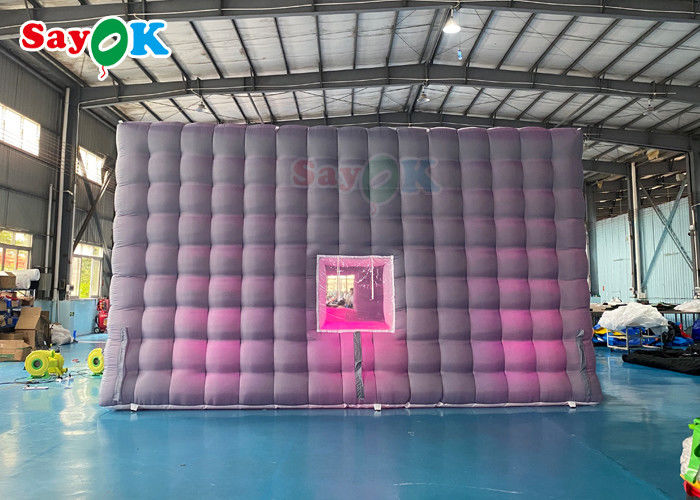 Automatic Inflatable Party Tent House Nightclub Inflatable Cube Tent For Rental 7x7x4mH
