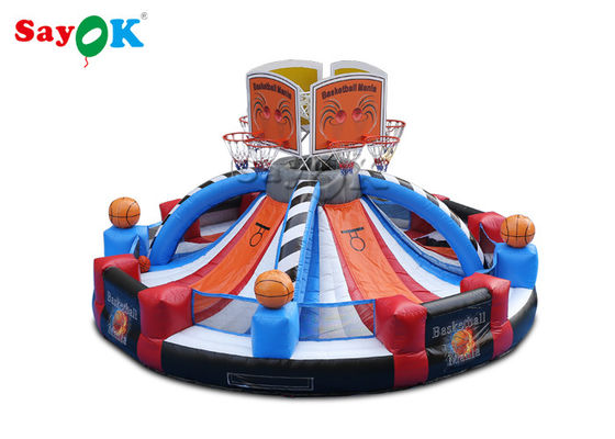 Giant Outdoor Inflatable Basketball Hoop Strzelania Gra Logo