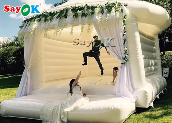 Komercyjny puchany skok na wesele / White Bouncy Castle