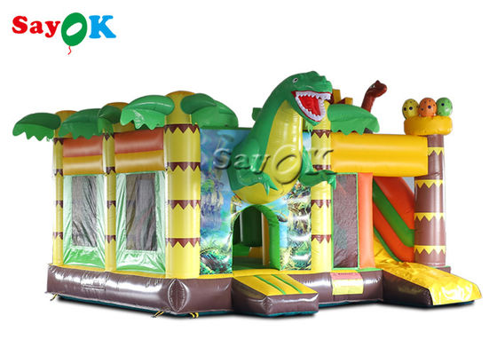 Komercyjna impreza dinozaurów 5.3x5x3.4mH Nadmuchany zjeżdżalnik