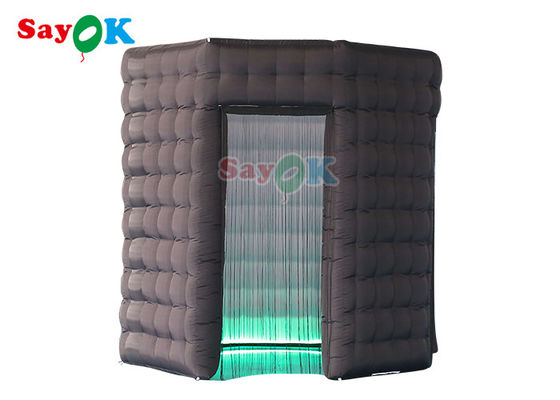 Dostosowana nadmuchiwana fotobudka Okrągła bez dachu Led Blow Up 360 Photo Booth