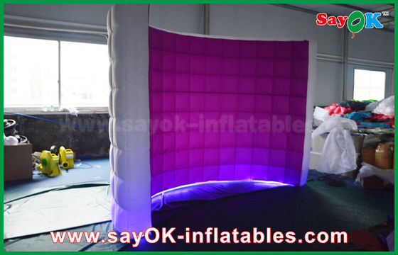Nadmuchiwana budka fotograficzna Wynajem kiosku Ściana LED Nadmuchiwana budka fotograficzna, Party Led Photobooth Oxford Cloth Material