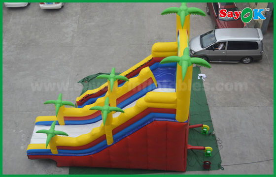 Nadmuchiwana zjeżdżalnia dla dzieci 5 X 8 Giant Outdoor Commercial Nadmuchiwana zjeżdżalnia Podwójna zjeżdżalnia