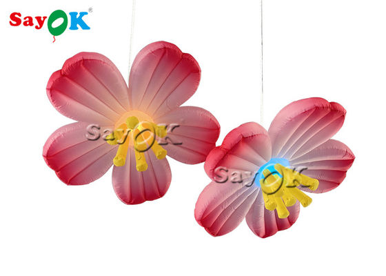 Wywieszające dekoracje Różowy Oxford 1,5 m Nawigacyjny Led Flower