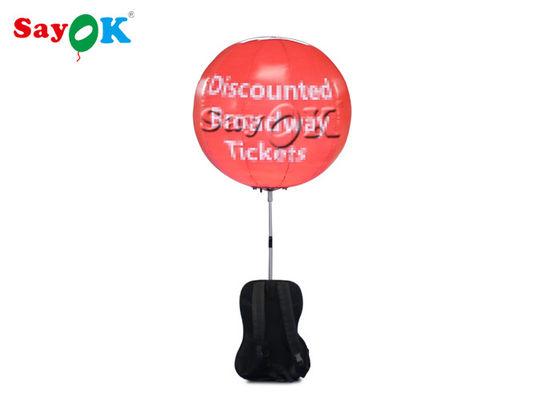 0.8m Płynny plecak Balon LED Chodząca piłka reklamowa Do reklamy