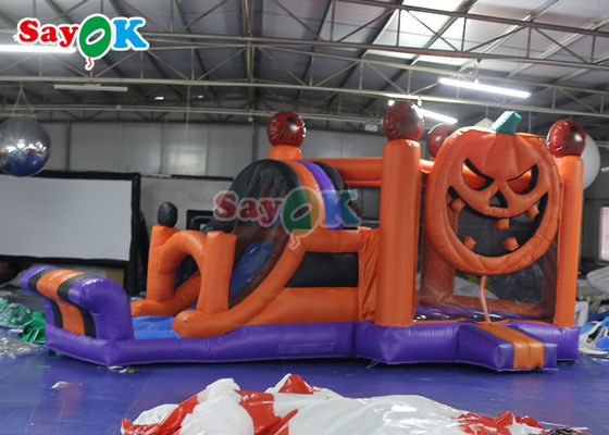 Gigantyczna nadmuchiwana dmuchana zjeżdżalnia na imprezę Halloween Nadmuchiwany domek do odbijania
