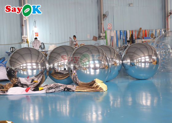 Disco Shinny Nadmuchalna Kula Lustrowa Dekoracja dużych wydarzeń PVC Pływająca Sfera Balon Lustrowy