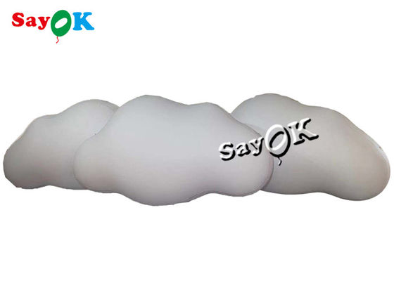 3m 10ft Custom Produkty nadmuchowe Strop zawieszony PVC Balon chmurowy Z światłami LED