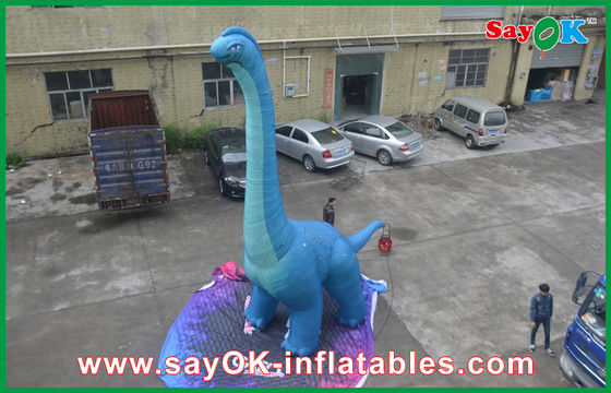 Nadmuchany dinozaur świąteczny, ognioodporny, nadmuchany smok, zabawka dinozaura, tkanina z Oxfordu, z dmuchawką CE / UL