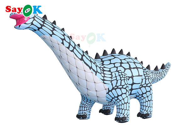 Gigantyczny atrakcyjny zielony nadmuchany model dinozaura Reklama na imprezach Wysadzić postacie kreskówek