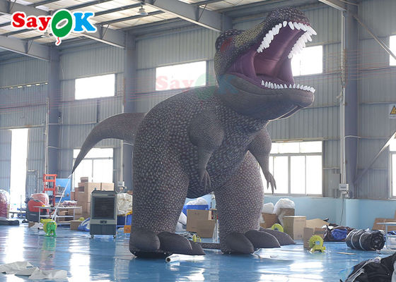Wydmuchuj postacie z kreskówek Wściekły dinozaur Wydmuchane postacie z kreskówek 5m na wystawie