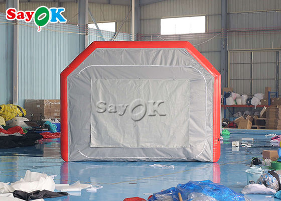 Wylotowy namiot napełnialny Szary hermetyczny namiot napełnialny powietrze Wydmuchnij Spray Booth Malowanie samochodowe