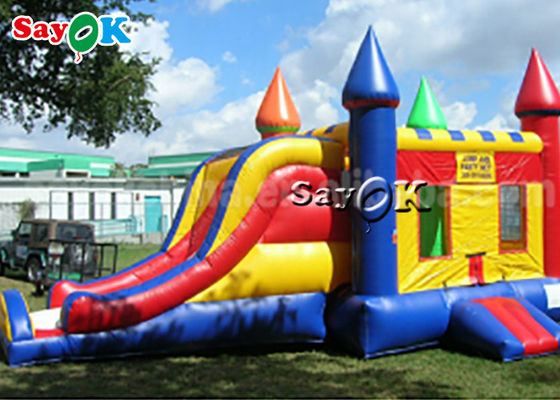 6*4m Pvc Air Jumping Bouncing Castles With Slide Commercial Inflatable Bouncer for Kid (Płaszcz z podkładką)